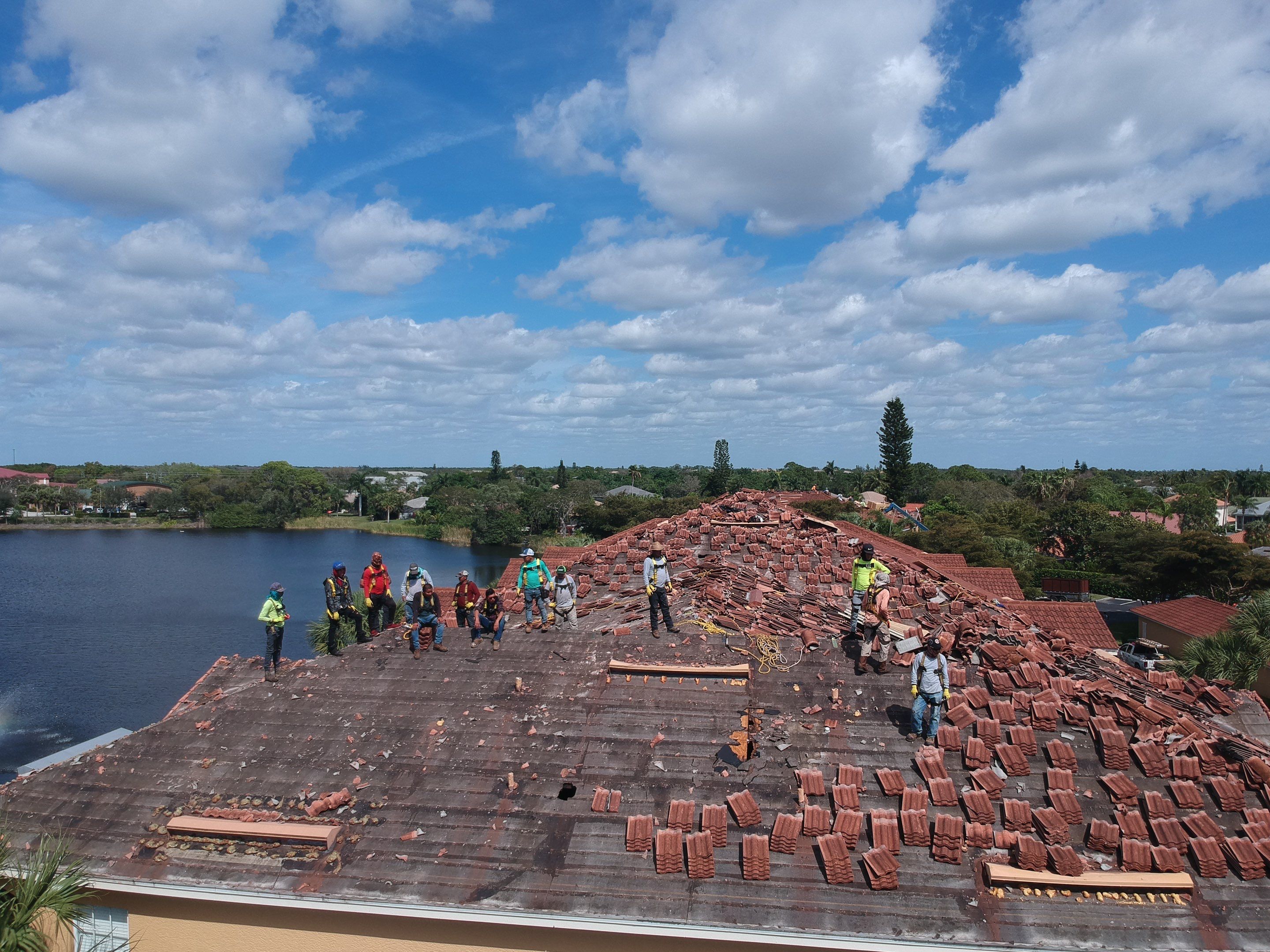 The Sanctuary tile reroof project in the Naples and Bonita corridor