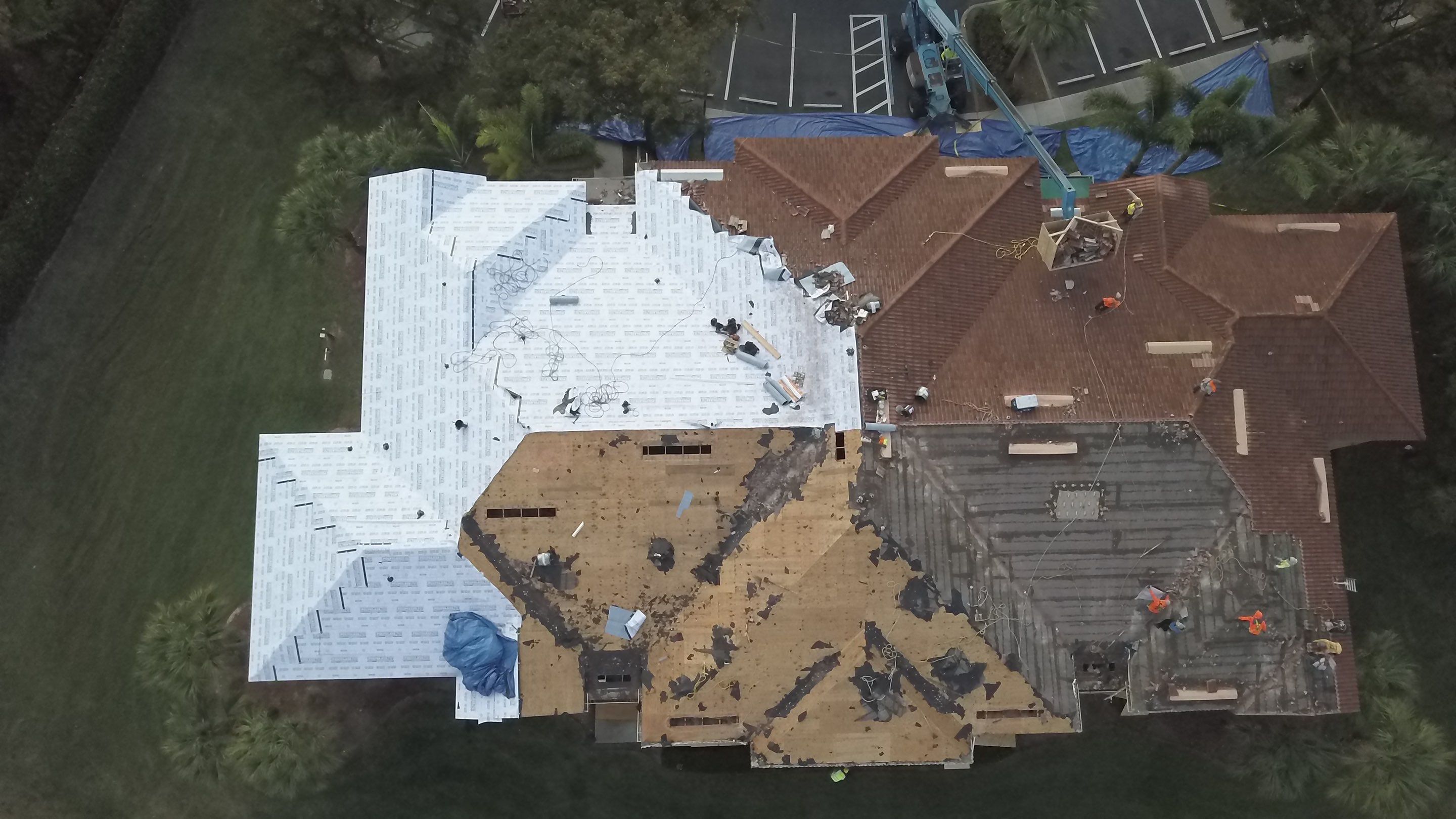 The Sanctuary roof installation detail